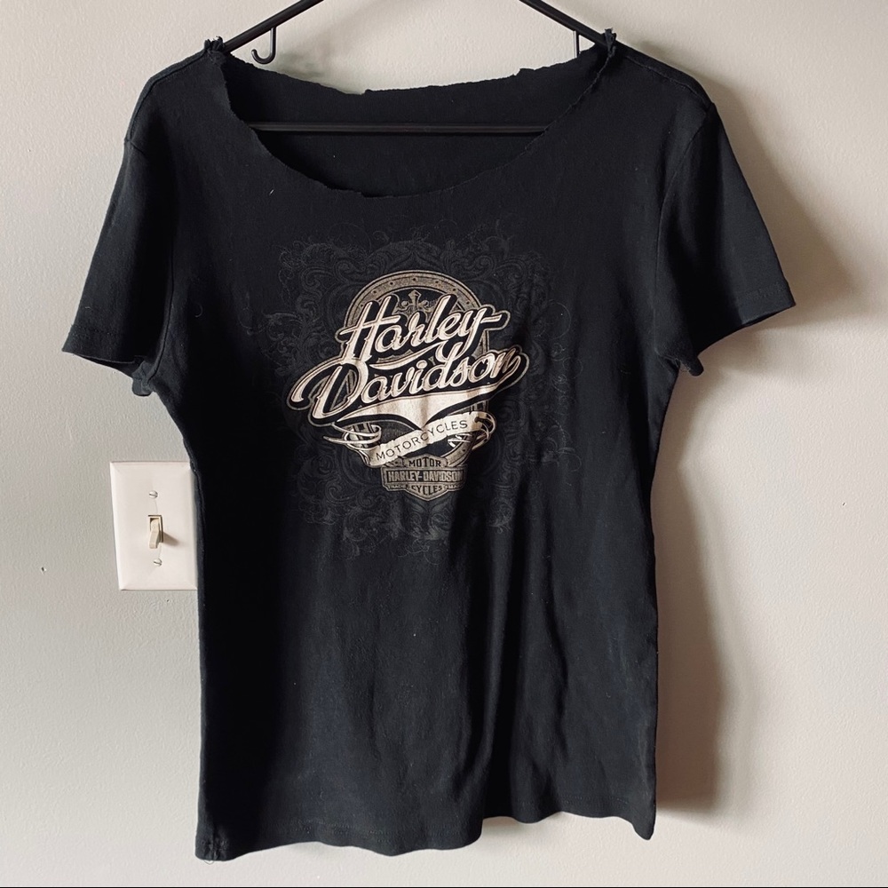 Harley Davidson black graphic shirt
